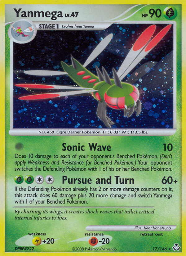 Yanmega 17/146 Pokémon Legends Awakened (2008) English card — catalogue reference